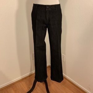 EUC Chico’s Platinum Black Denim Trouser Jean